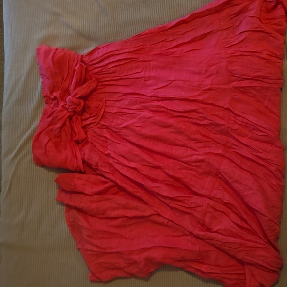 Entro Maxi Sunflower Fuschia Strapless  Sundress - Picture 1 of 5